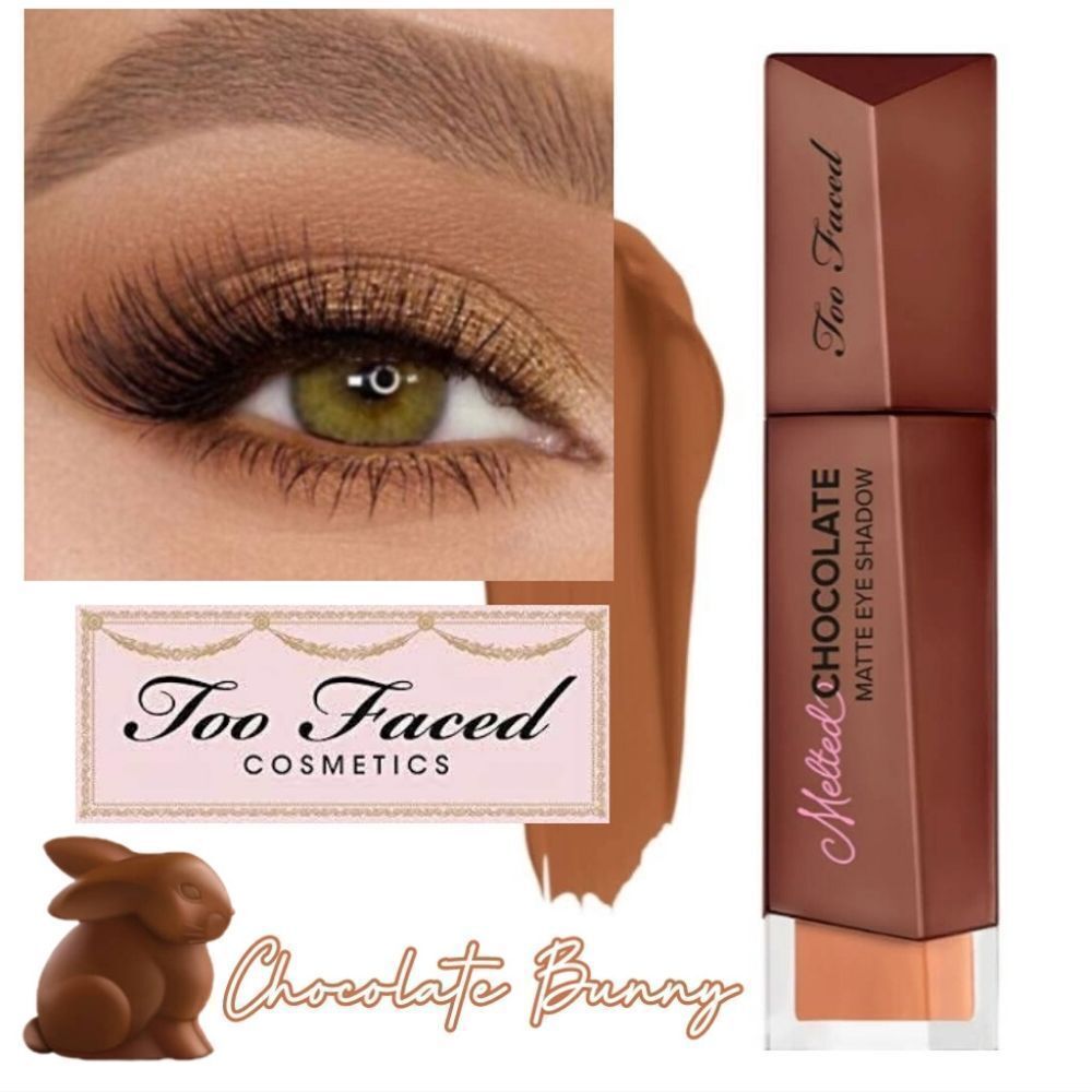 Too Faced Chocolate Bunny Matte Liquid Eyeshadow (Neutral Medium Brown)